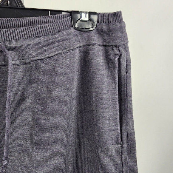 Babaton Grey Knit Cotton Jogger Pants Size L - Picture 3 of 8